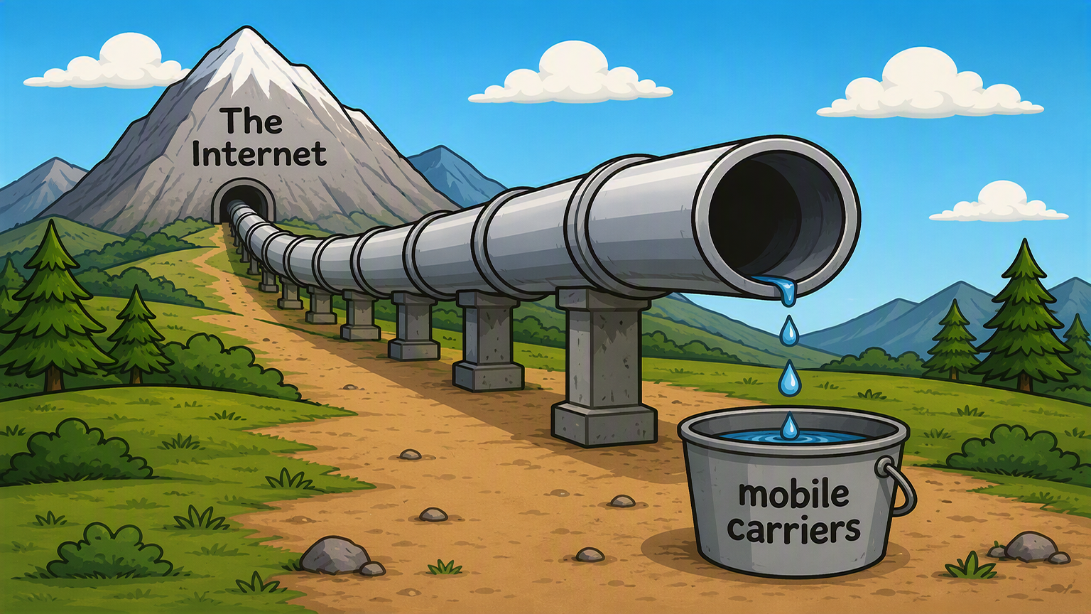 Dumb pipes still make money