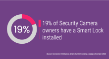 19% of Security Camera owners have a Smart Lock installed